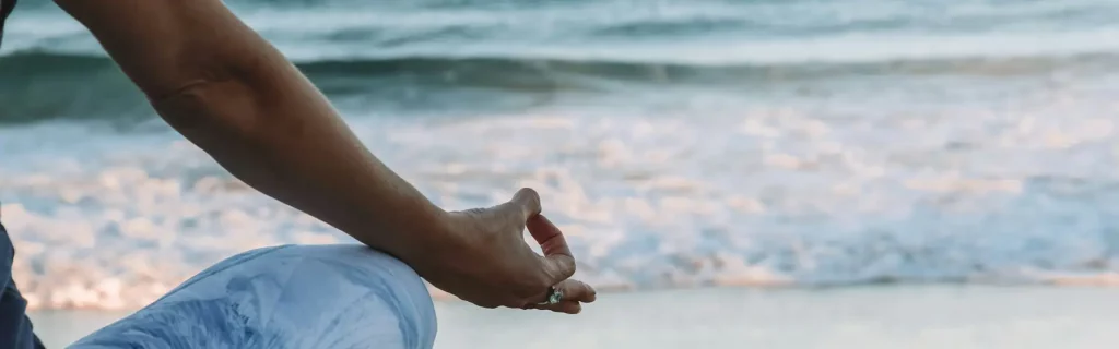Yoga on the beach